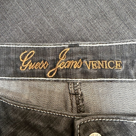 Guess Jeans Venice Dark Wash Bootcut Flare Stretch Jeans Size 34 Y2K - Picture 4 of 16